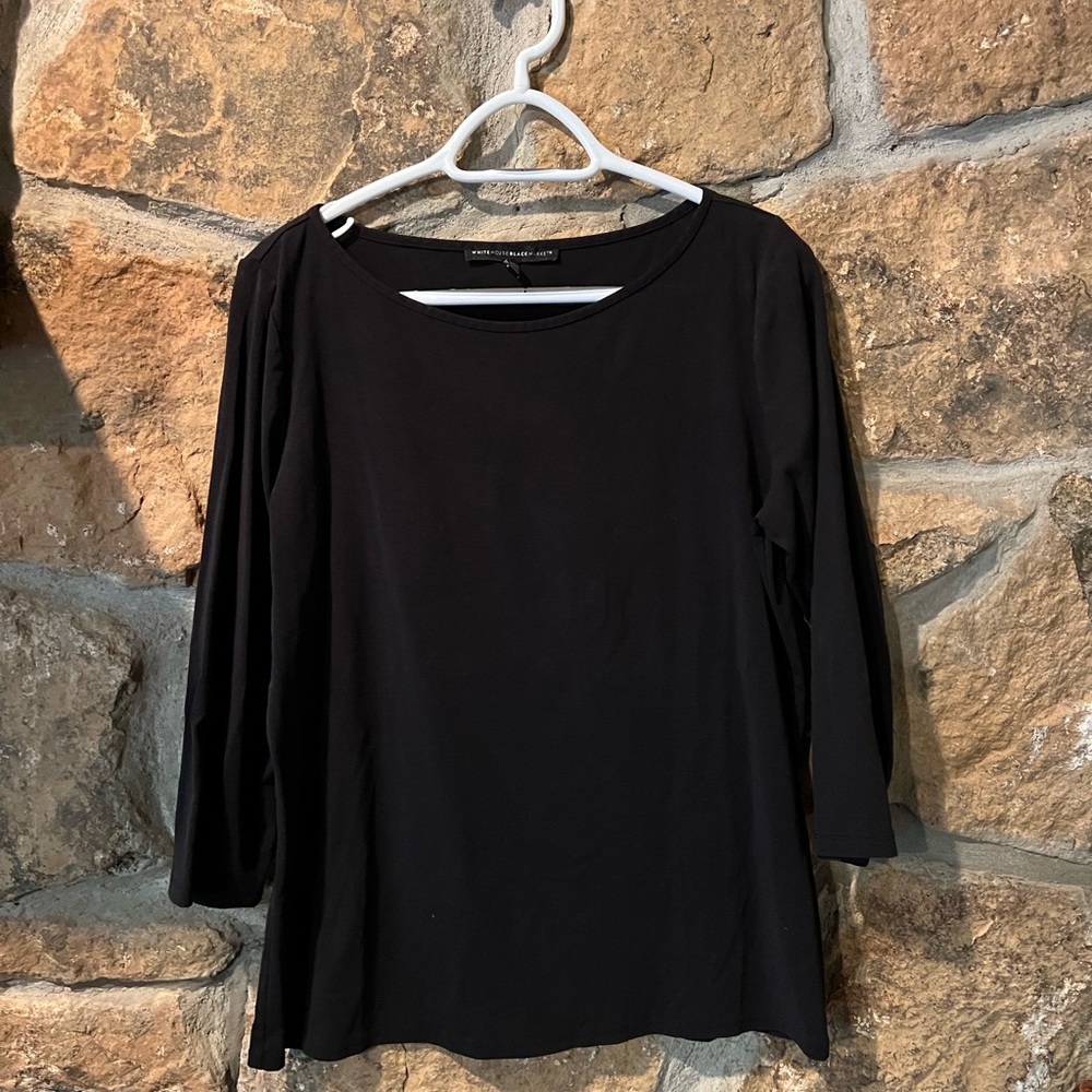 EUC WHBM Top with 3/4 Sleeves ~ Size Large